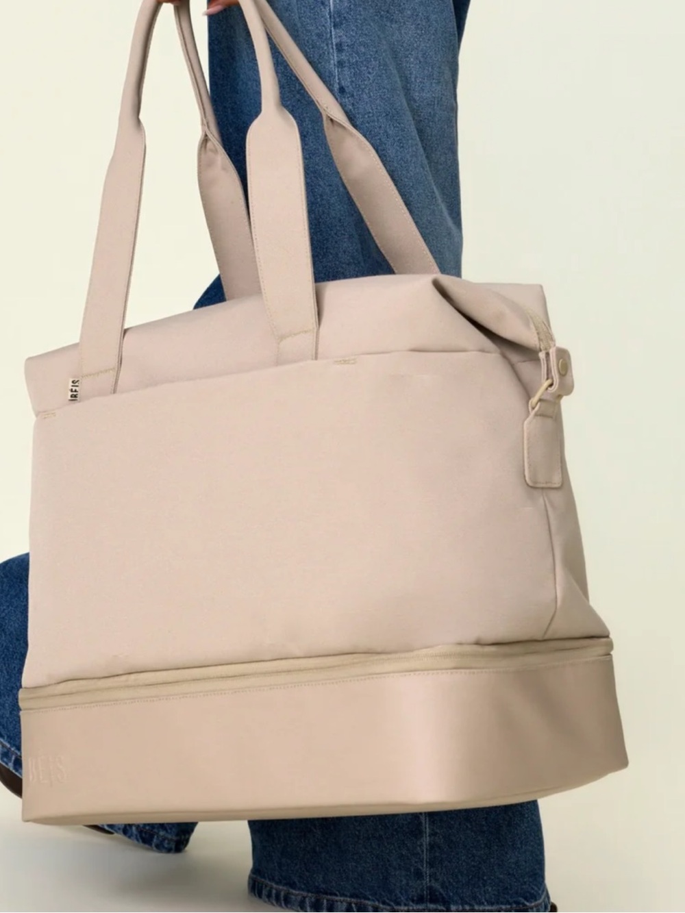 Beis The Weekender Bag in Beige